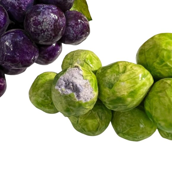 Vintage 14 Mexican Paper Mache Fruits Vegetables Folk Art - Picture 8 of 10